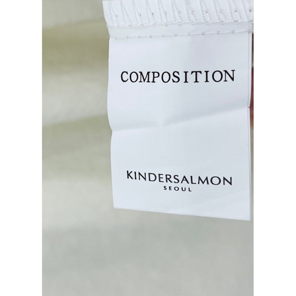 Kindersalmon Korea Ivory Pleated Blouse Size Medium Large Balloon Sleeves - Picture 8 of 14